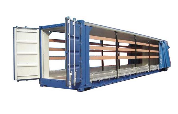 側(cè)拉簾集裝箱